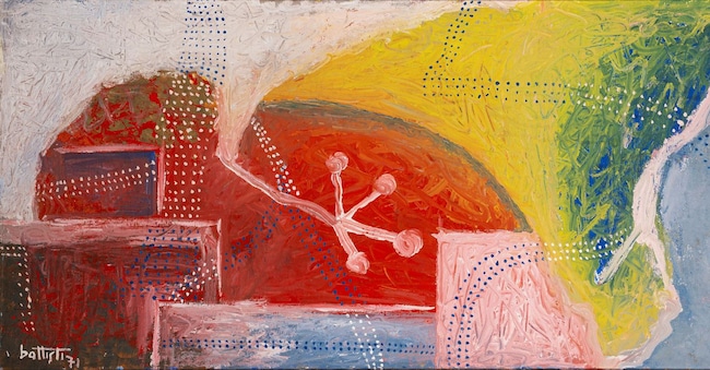 Lucio Battisti, Dipinto su tela per LA CANZONE DELLA TERRA, 1971