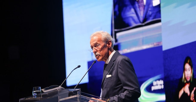 Giovanni Liverani, presidente di ANIA, durante l'Assemblea Nazionale di ANIA. Roma, 2 luglio 2026. ANSA