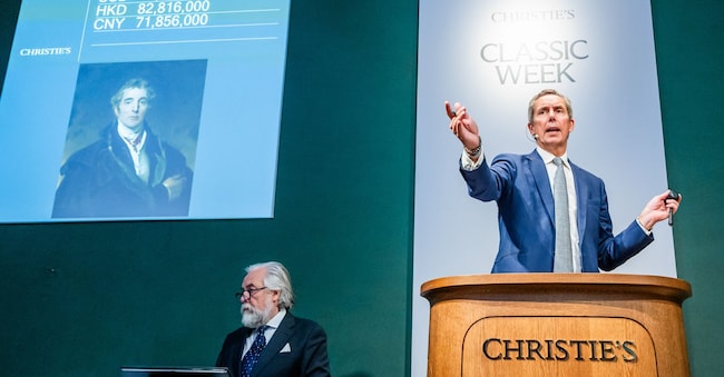 Henry Pettifer, vicepresidente di Christie’s International e banditore della Classic week di Londra