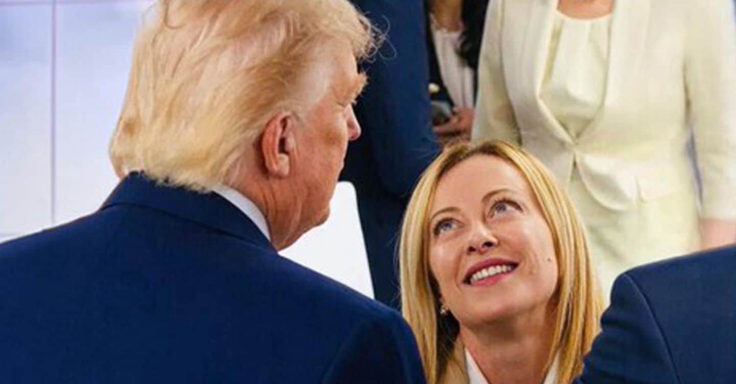Trump pubblica foto di Meloni con la scritta: «Serve un’ordinanza restrittiva»