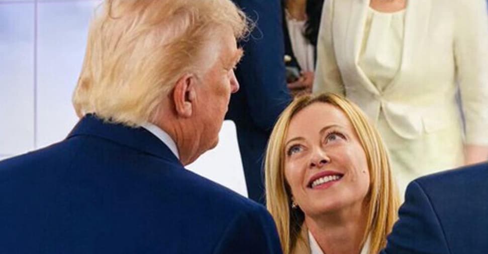 Trump pubblica foto di Meloni con la scritta: «Serve un’ordinanza restrittiva»
