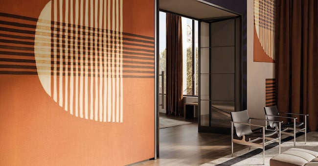 Terracina wall covering di GLAMORA su vinilico effetto tela o in fibra di cellulosa (91 € al mq)