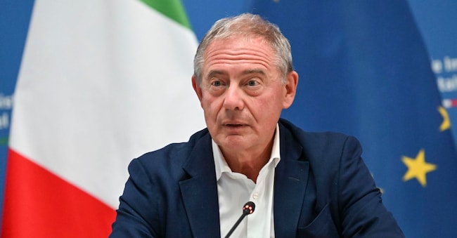 Il ministro del Made in Italy, Adolfo Urso, durante la riunione della Cabina di Regia Internazionalizzazione al Ministero del Made in Italy, Roma, 1 luglio 2026. ANSA/RICCARDO ANTIMIANI ANSA