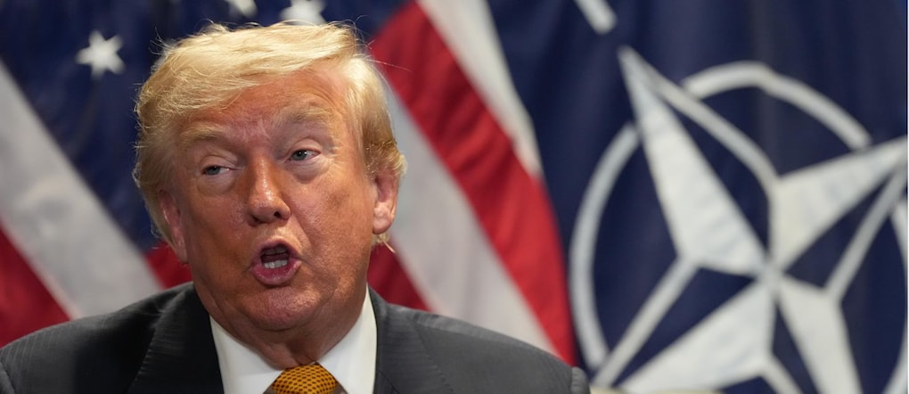 Il presidente Donald Trump al vertice Nato in Turchia (AP Photo/Alex Brandon) APN