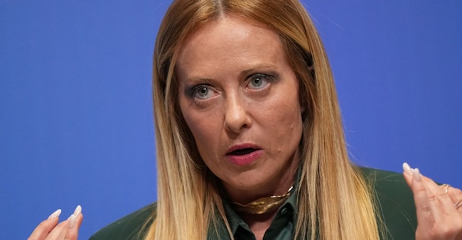 Italy's Prime Minister Giorgia Meloni speaks during a media conference at the NATO summit in Ankara, Turkey, Wednesday, July 8, 2026. (AP Photo/Francisco Seco)





Associate Press/ LaPresse
Only Italy and Spain APN