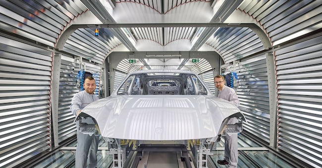Reparto verniciatura Porsche Porsche AG / Marco Prosch