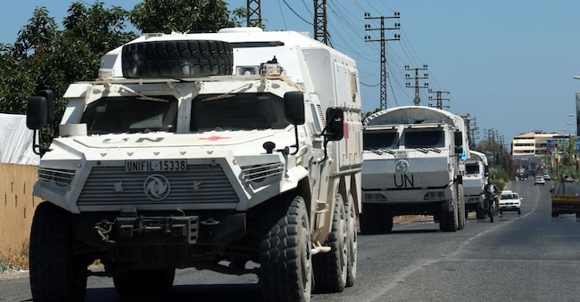 Un convoglio Unifil EPA