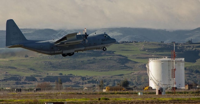 Base militare Usa Nas, Foto Ufficio stampa Nas Sigonella (Ansa)
