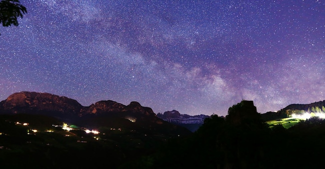 Val d’Ega Stephanie Wolters_Sternenhimmel mit Ruine