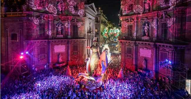 Una immagine dell’edizione 2025 del Festino di Santa Rosalia