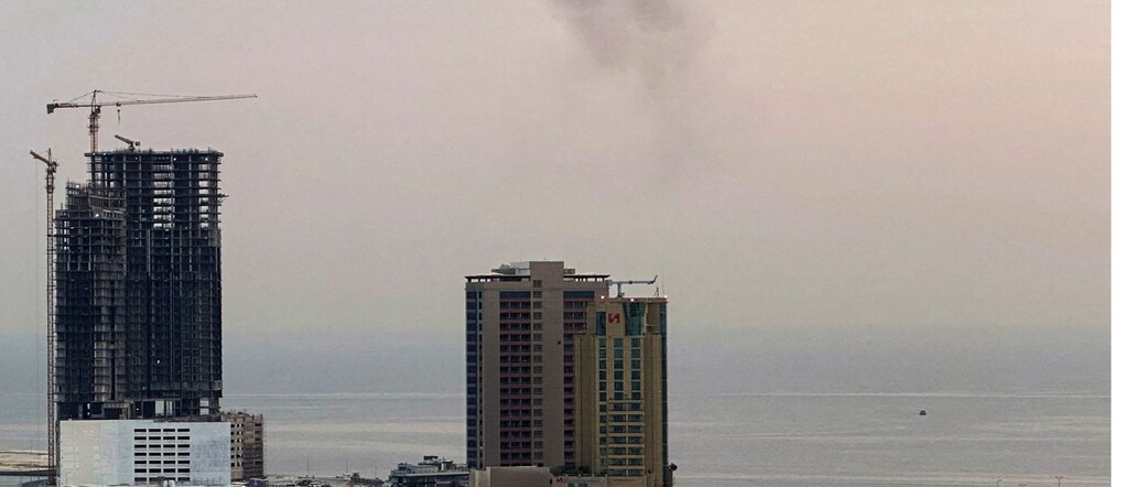Fumo in Barhein dopo che è stato intercettato un drone a Manama  REUTERS