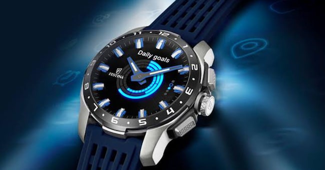 Il Connected Full D di Festina, orologio ibrido multifunzione con cassa in titanio