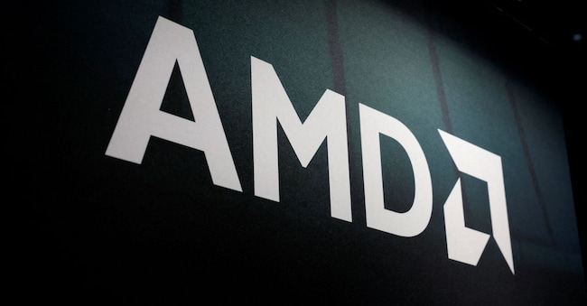 Il logo AMD, esposto all'HPE Discover Las Vegas 2026, a Las Vegas, Nevada, Stati Uniti, il 16 giugno 2026. REUTERS/Caroline Brehman/Foto d'archivio REUTERS