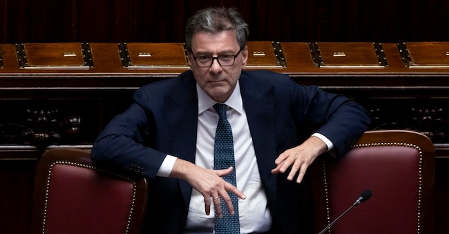 Il ministro dell’economia Giancarlo Giorgetti, durante il Question Time a Montecitorio. Roma 22 luglio 2026.  ANSA/MASSIMO PERCOSSI ANSA