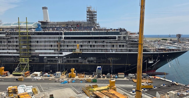 La Explora IV di Msc in costruzione presso Fincantieri