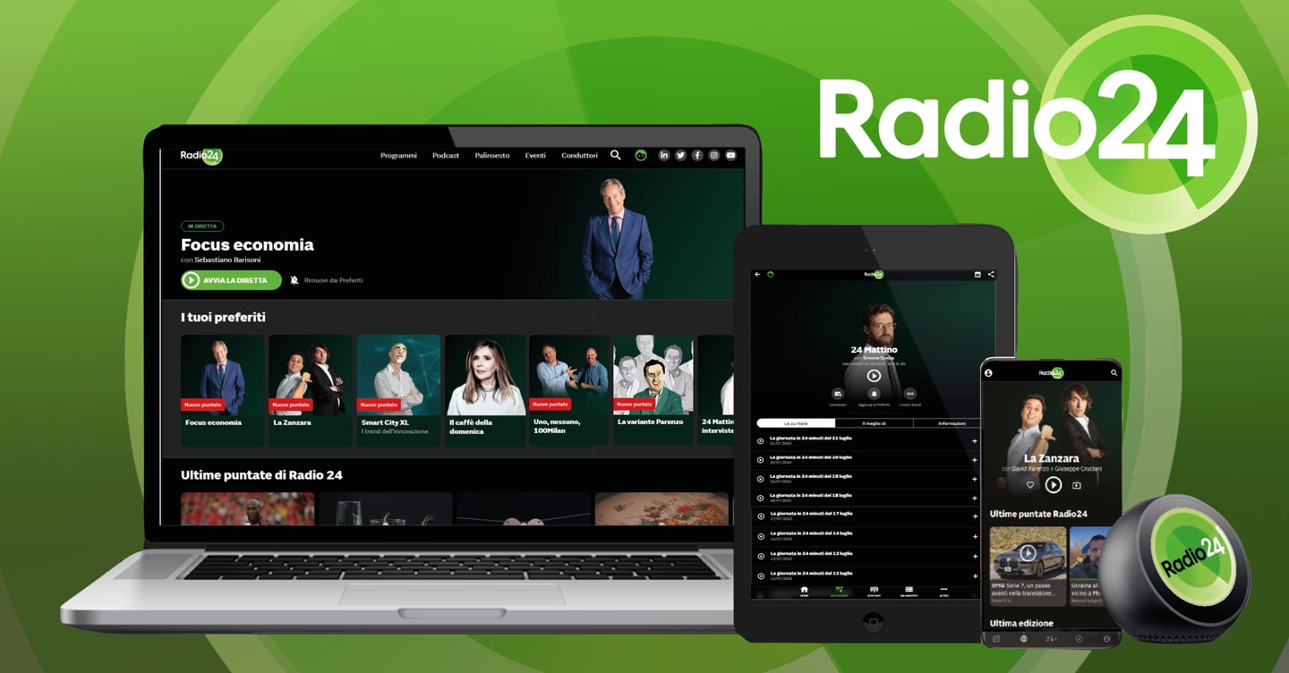 Radio 24 conferma la soliditÃ  del proprio pubblico e rafforza il modello multipiattaforma