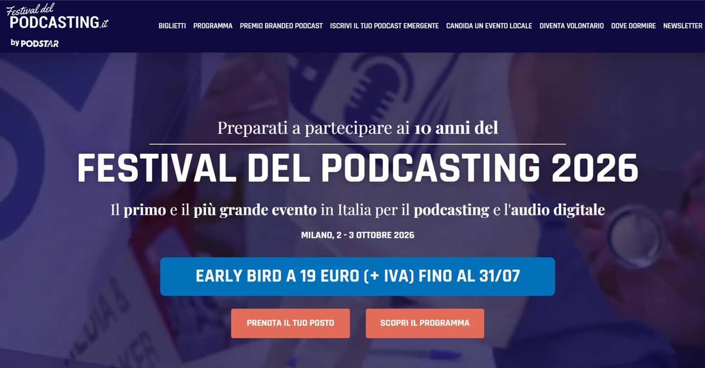 Il Festival del Podcasting compie dieci anni e guarda al futuro dell’audio