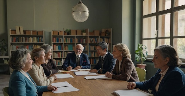 Runione dei professori (Imagoeconomica)