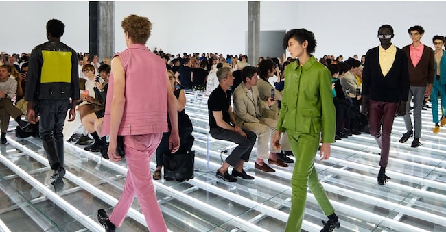 La sfilata della collezione Prada uomo PE 27 dello scorso giugno a Milano