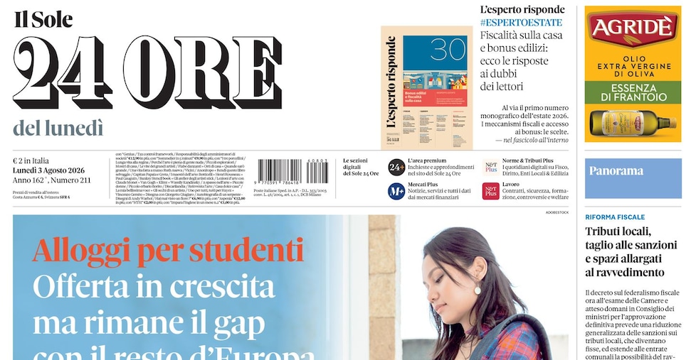 Giovani, opportunità e guide pratiche: inchieste e inserti sul Sole 24 Ore del lunedì per tutto agosto Giovani, opportunità e guide pratiche: inchieste e inserti sul Sole 24 Ore del lunedì per tutto agosto