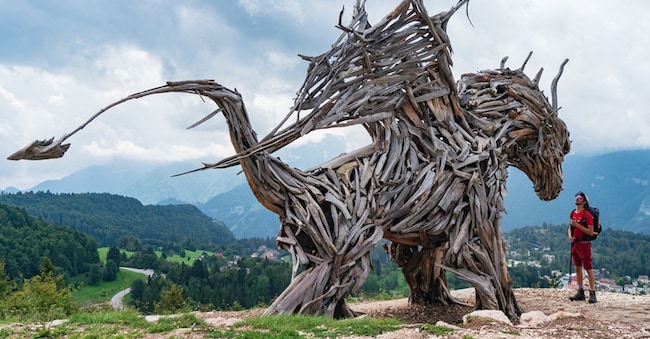 Alpe Cimbra, Magrè, Il Drago Alato di Vaia
