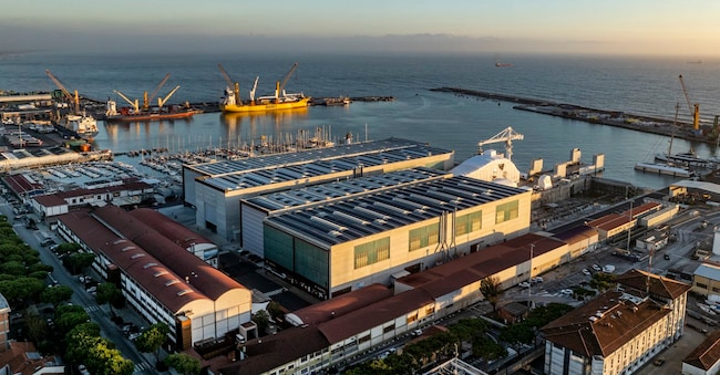 Il cantiere di The italian sea group