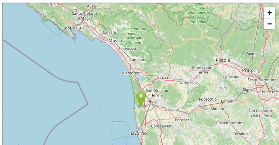 Scossa di terremoto di magnitudo 4,3 avvertita tra Lucca, Pisa e Massa Carrara