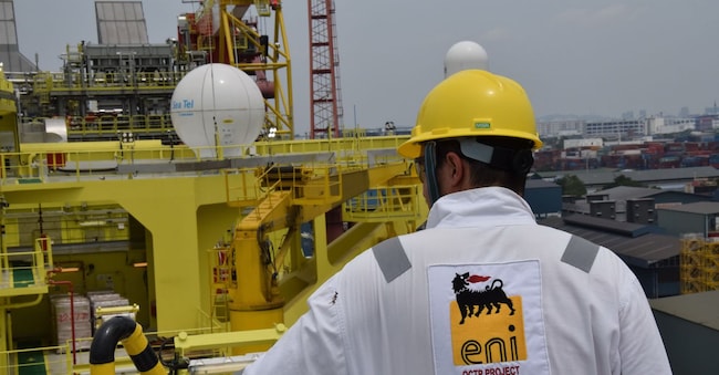 Unità galleggiante di produzione e stoccaggio (floating production, storage and offloading, fpso)  - John Agyekum Kufuor  Eni   (Imagoeconomica)