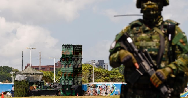 Un sistema Patriot statunitense installato a Taipei, Taiwan EPA