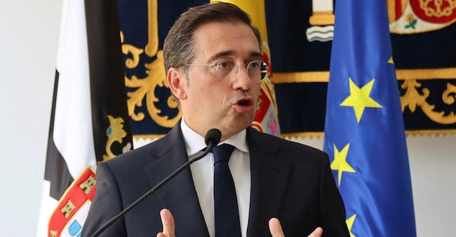 Il ministro degli Esteri spagnolo Jose Manuel Albares è tornato ad attaccare l’Italia per la decisione di sospendere Schengen dopo i fatti di Ceuta  EPA
