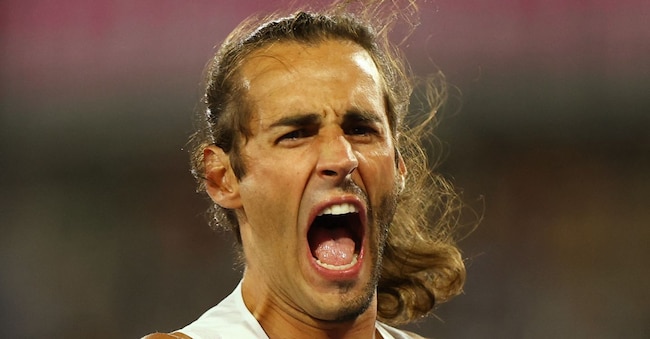 Athletics - European Athletics Championships - Alexander Stadium, Birmingham, Britain - August 14, 2026 Italy's Gianmarco Tamberi celebrates during the men's high jump final REUTERS/Peter Cziborra REUTERS