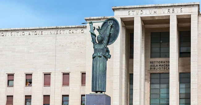 Minerva, Work of Arturo Martini, one of the principal symbols of Sapienza in Rome EAphotography - stock.adobe.com