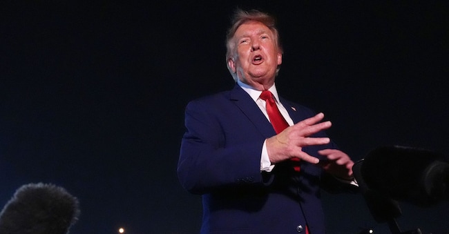 Donald Trump. (AP Photo/Mark Schiefelbein) 



Associated Press / LaPresse
Only italy and spain APN