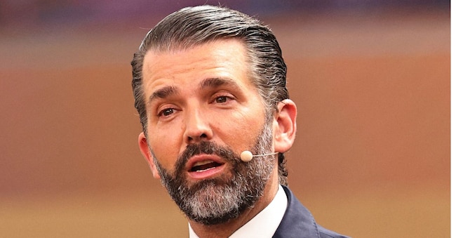 Donald Trump Jr. a Riyadh il 29 ottobre 2025. (Foto di Fayez Nureldine / AFP) AFP