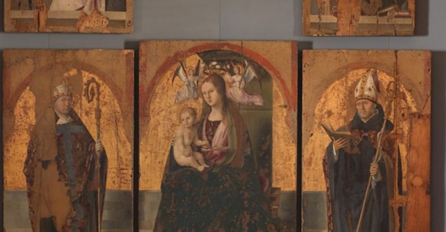 Particolare del Polittico di San Gregorio