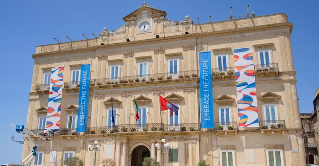 Il Municipio di Taranto, città che ospiterà i Giochi del Mediterraneo 2026, Taranto ANSA