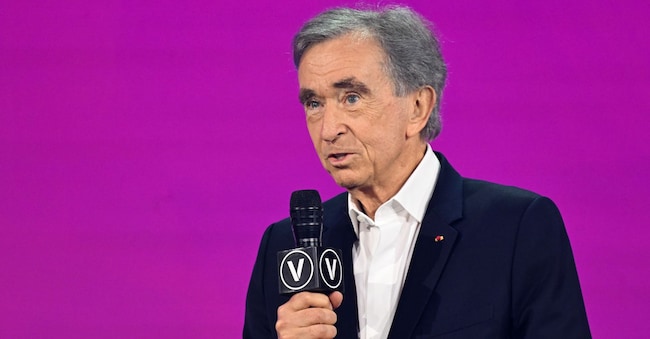 Bernard Arnault, amministratore delegato del gruppo francese del lusso LVMH. (AP Photo/Emma Da Silva)