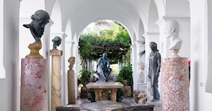 La Loggia delle sculture di Villa San Michele