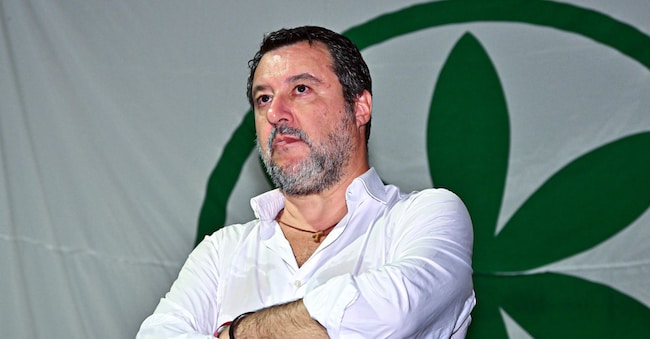 ll vicepresidente del Consiglio e ministro dei Trasporti Matteo Salvini durante la festa della Lega di Pontida. Pontida, Bergamo, 20 Luglio 2025.
ANSA/MICHELE MARAVIGLIA ANSA