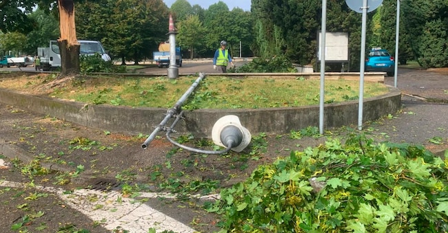 Maltempo in Lombardia. (Ansa)