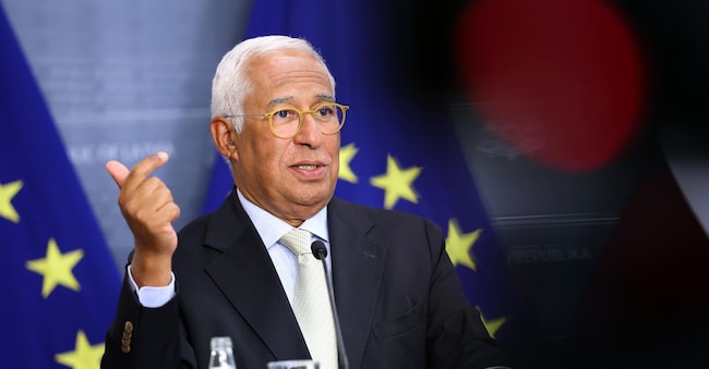 Il presidente del Consiglio europeo Antonio Costa EPA