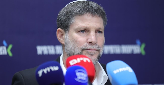  Il ministro delle Finanze israeliano  Bezalel Smotrich (EPA)