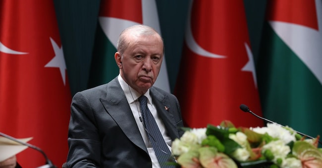 Il presidente turco Recep Tayyip Erdogan  EPA