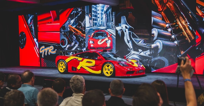 1996 McLaren F1 GTR aggiudicata per 34.655.000 $ Courtesy RM Sotheby’s