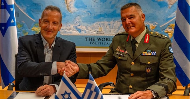 Il Direttore Generale del Ministero della Difesa israeliano (IMOD), Maggior  Generale (ris.) Amir Baram e la sua controparte greca Ioannis Bouras