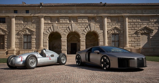 Audi Nuvolari e Auto Union Type D a Palazzo Te