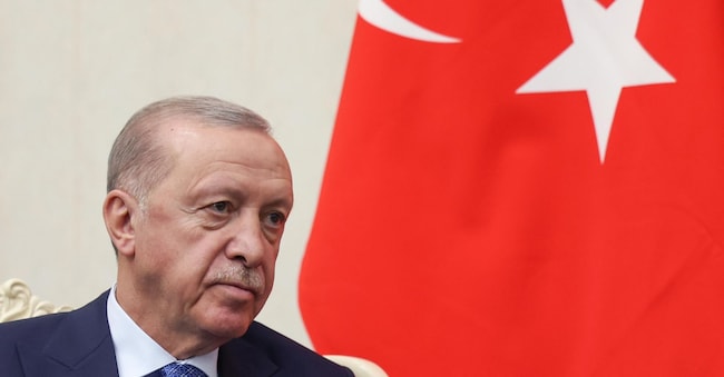 Il presidente turco Recep Tayyip Erdogan  EPA