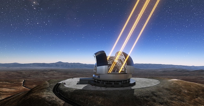 Elt. L’Extremely Large Telescope, in costruzione in Cile per l’ European Southern Observatory. Sarà il più grande e tecnologicamente avanzato al mondo