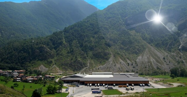 Lo stabilimento di Acqua Sant’Anna a Vinadio