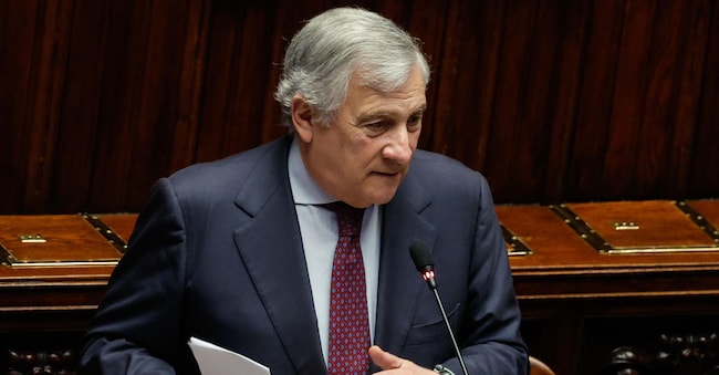 Il ministro degli Affari Esteri Antonio Tajani alla Camera dei Deputati  Ansa GIUSEPPE LAMI